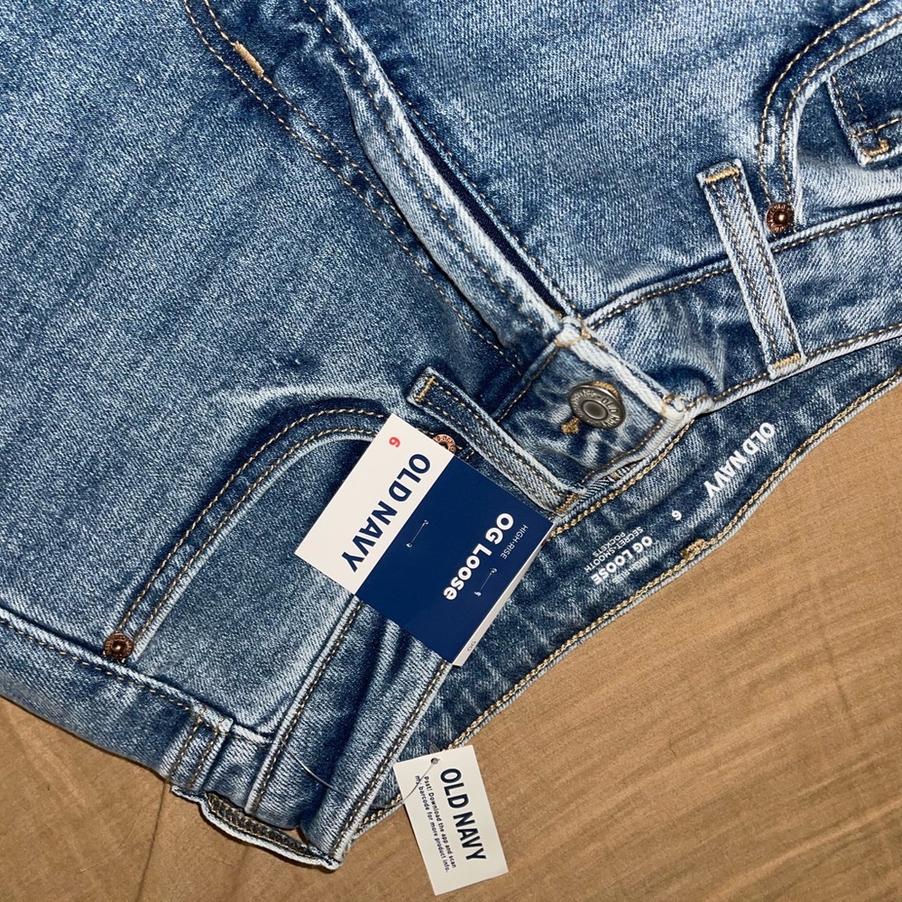 Old Navy Blue Boyfriend Jeans Classic Style
